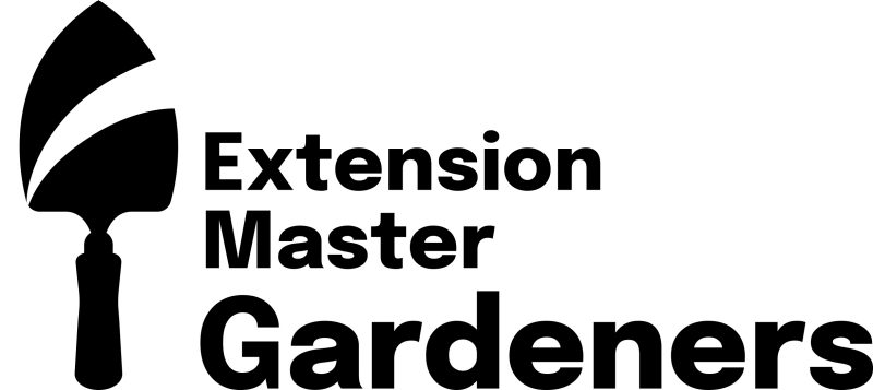 extension master gardeners logo, black and white